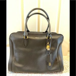 Large Alexander McQueen padlock tote